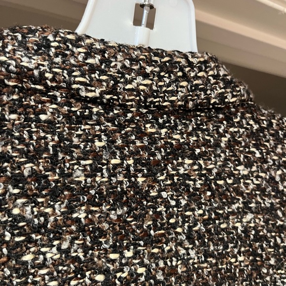 Chico’s tweed jacket- brown, white, black threads - Picture 11 of 11